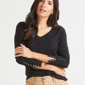 NWT Nation Ltd Paige Smock Cuff Tee